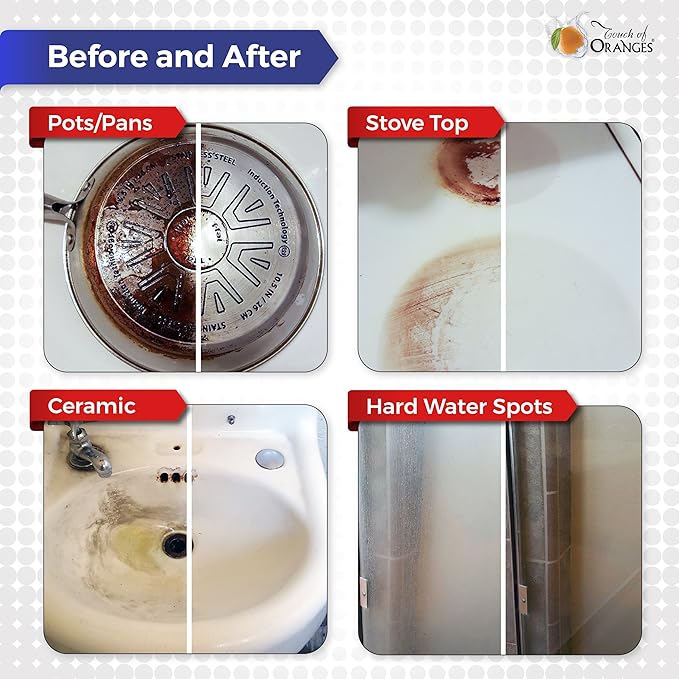 Bring It On Grout Cleaner, Hard Water Stain Remover, Remove Spots on Shower Door, Clean Tile, Fiberglass, Windows, Grout Lines Cleaner 16 Ounce