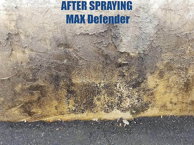 MAX Defender Ready-to-Use Outdoor Cleaner | Eliminates Stains from Mildew, Algae & Lichen | Multi-Surface Cleaner for Decks, Patios, Driveways, Siding, Concrete, Vinyl, Wood, Fences & Outdoor Surfaces