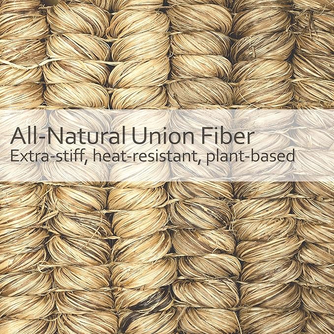 REDECKER Union Fiber Toilet Brush with Untreated Beechwood Handle - Natural Stiff Bristles, 15" - Stiff Bristle Toilet Brush - Natural Bristle Bathroom Cleaning Brush, Made in Germany