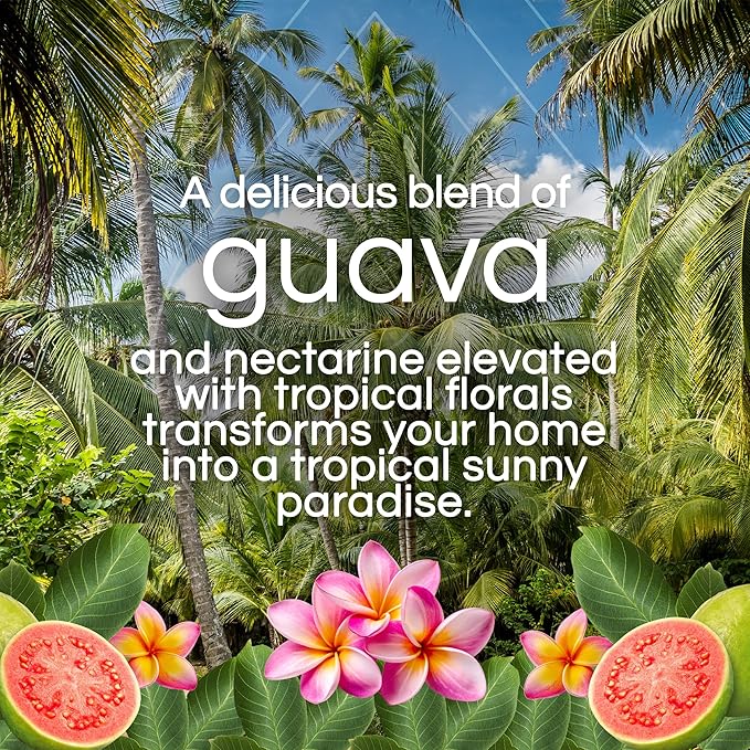 Air Wick Vibrant Plug in Scented Oil Refill, 5ct, Nectarine & Paradise Flower, Air Freshener, Essential Oils